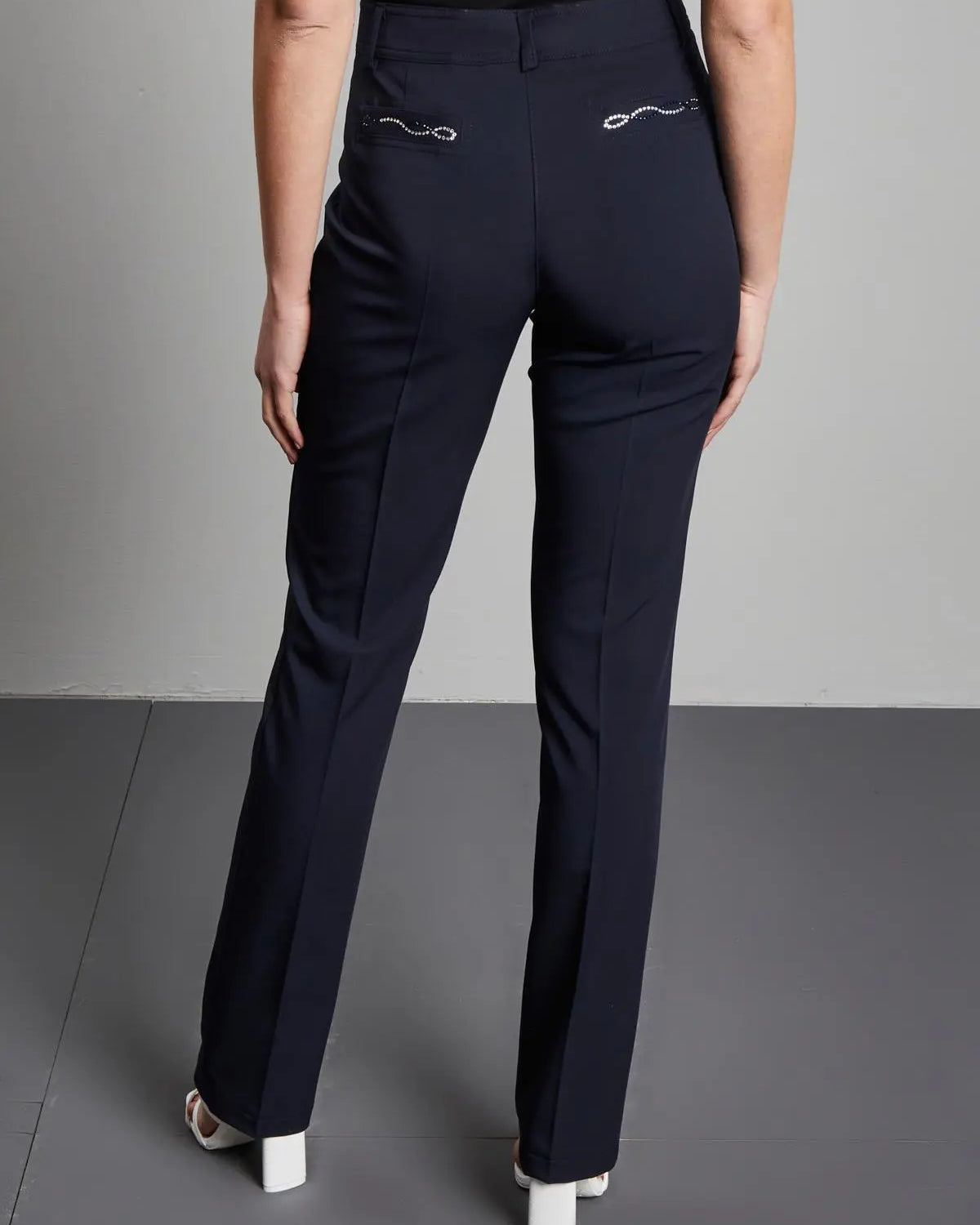 Pantalone in tinta unita BLU DORABELLA