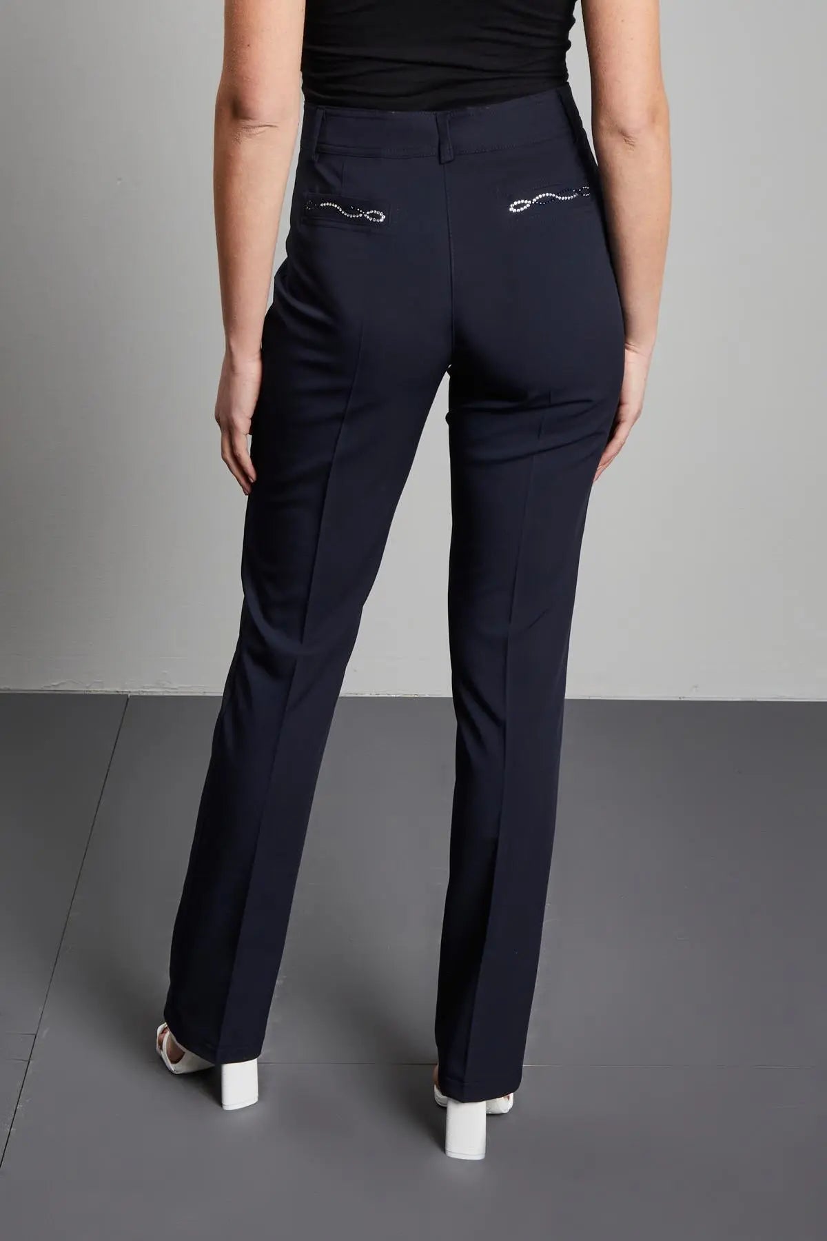 Pantalone in tinta unita BLU DORABELLA