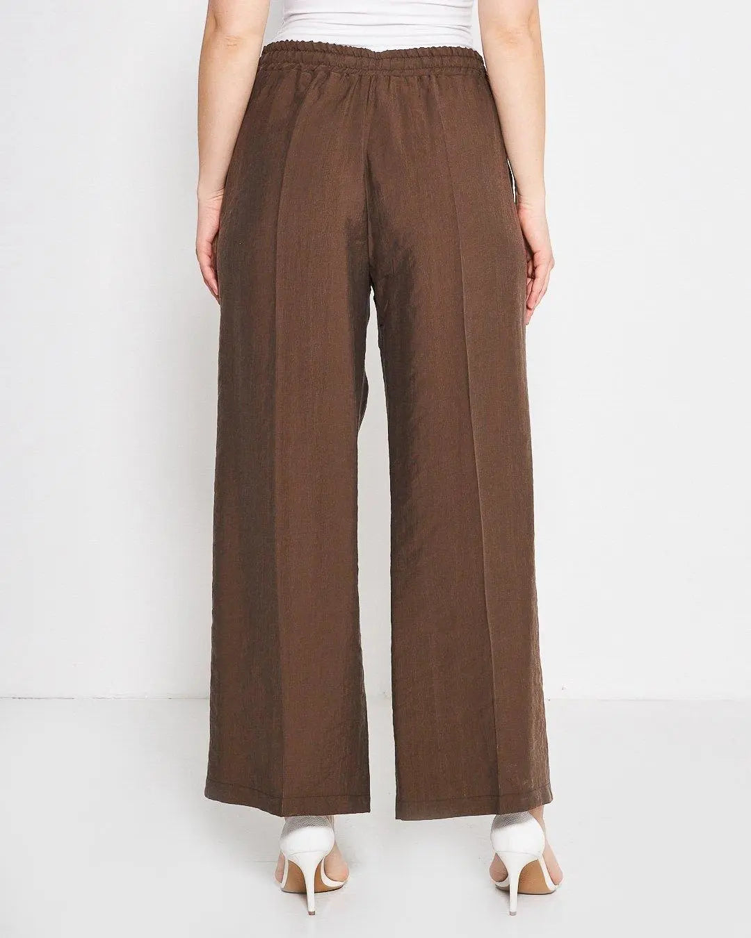 Pantalone in tinta unita MORO DORABELLA PIU'