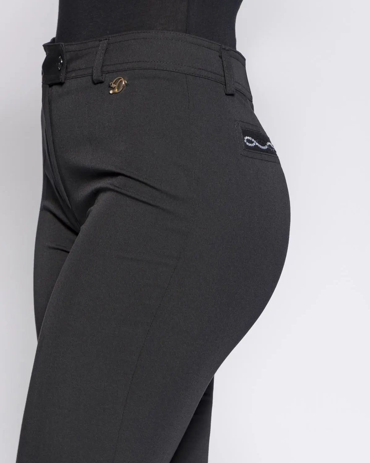 Pantalone in tinta unita NERO DORABELLA