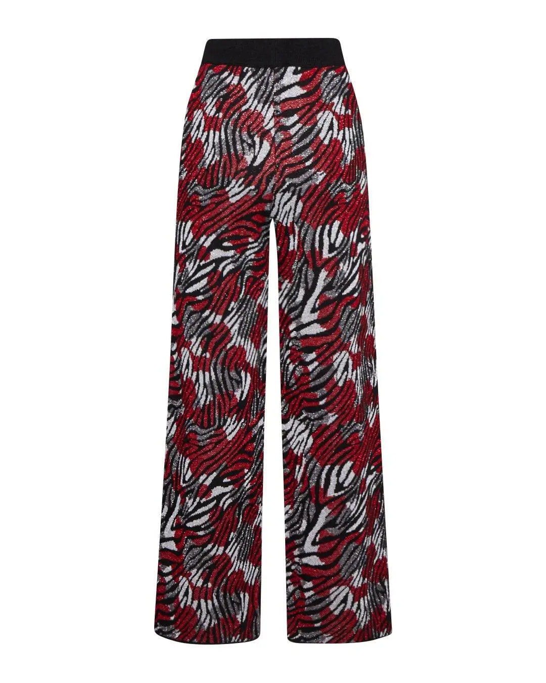 Pantalone jacquard ROSSO IRONICA