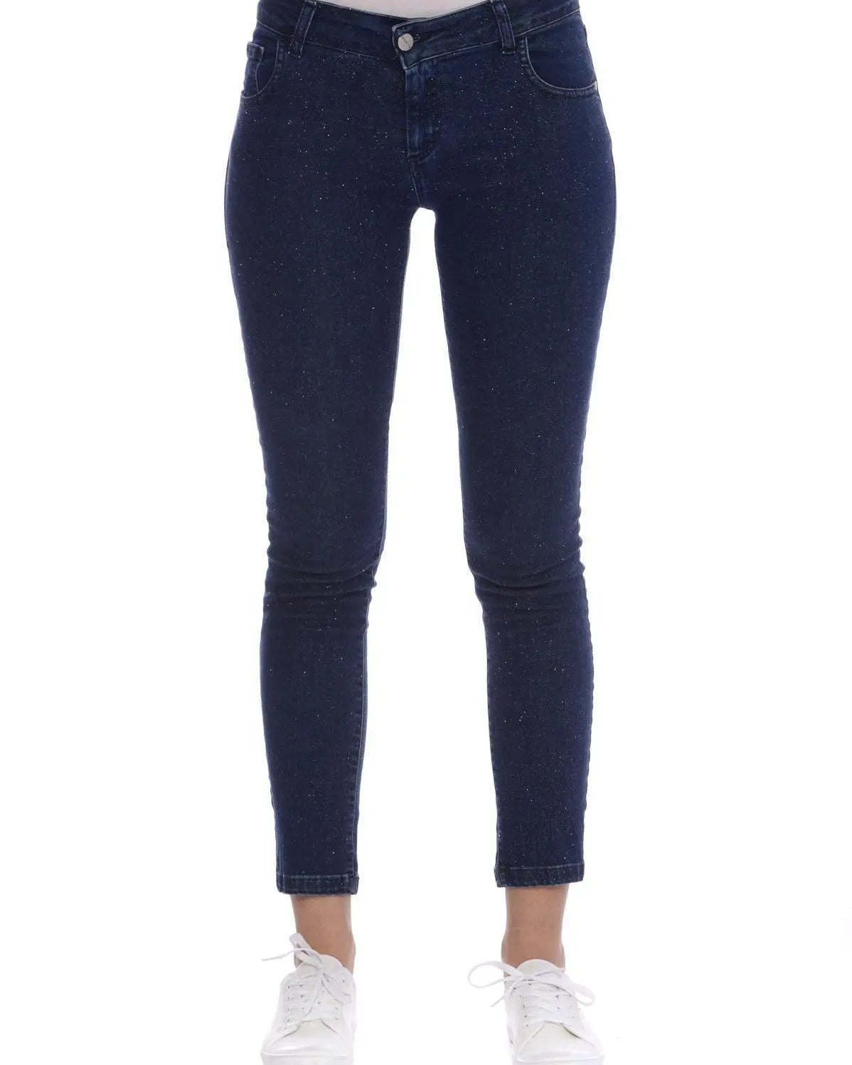 Pantalone jeans glitterato BLU IRONICA 52