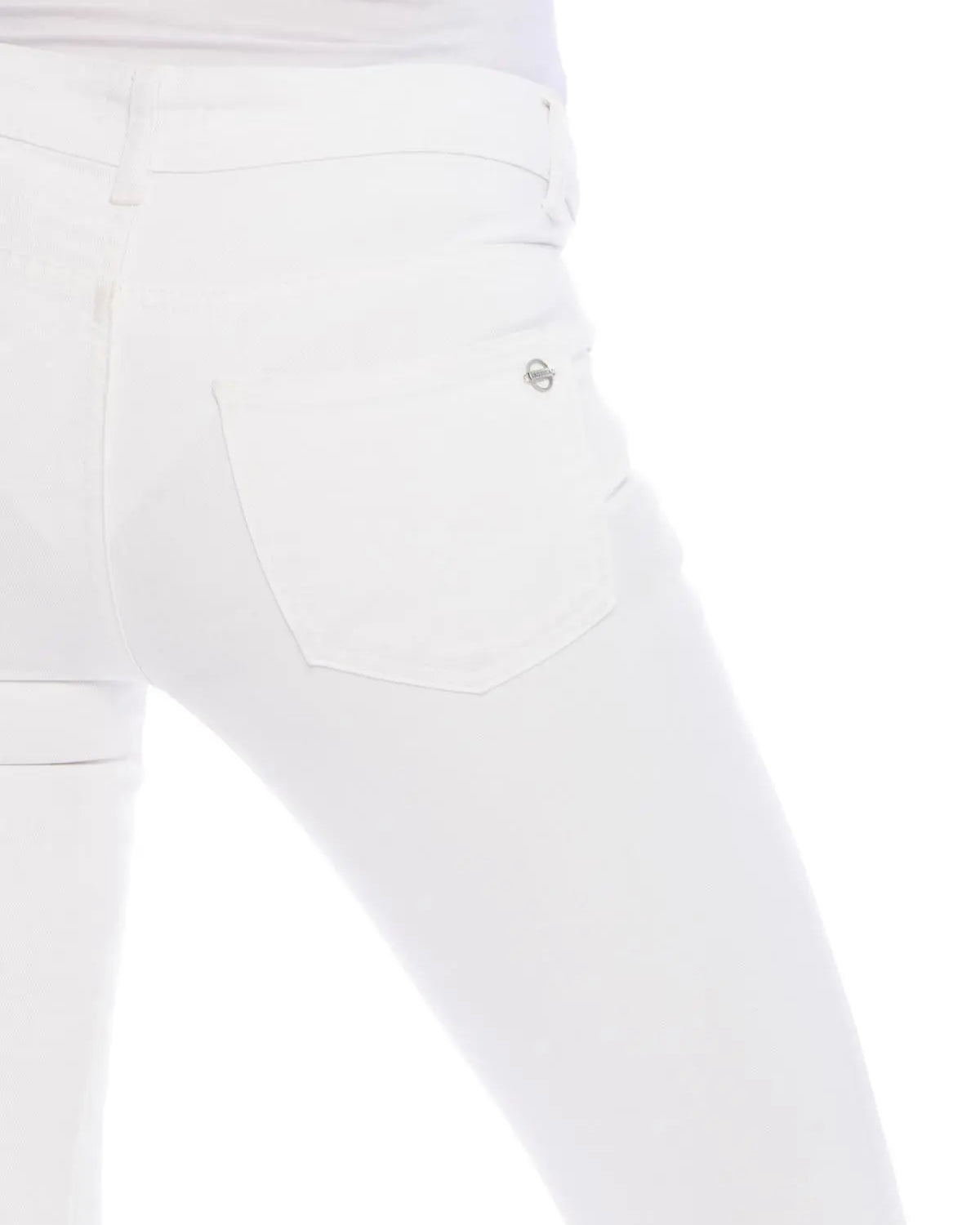 Pantalone jeansato BIANCO IRONICA