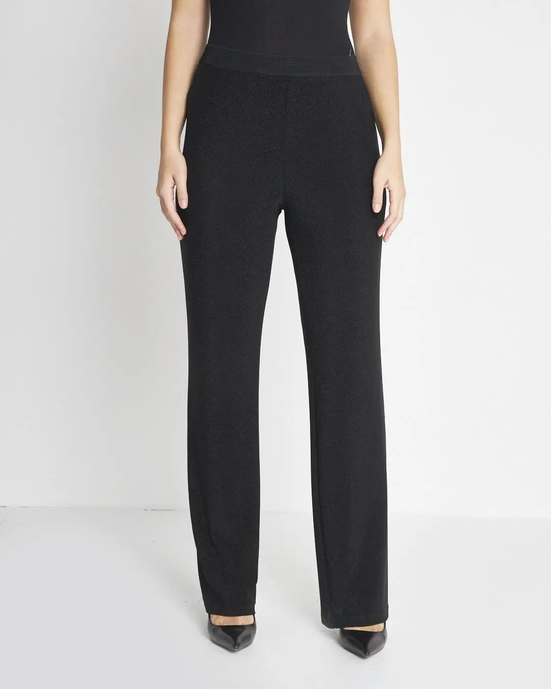 Pantalone lurex NERO DORABELLA PIU'