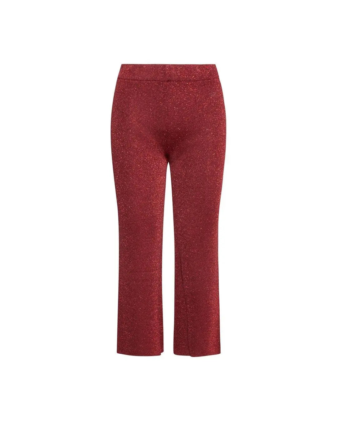 Pantalone lurex ROSSO IRONICA XXL