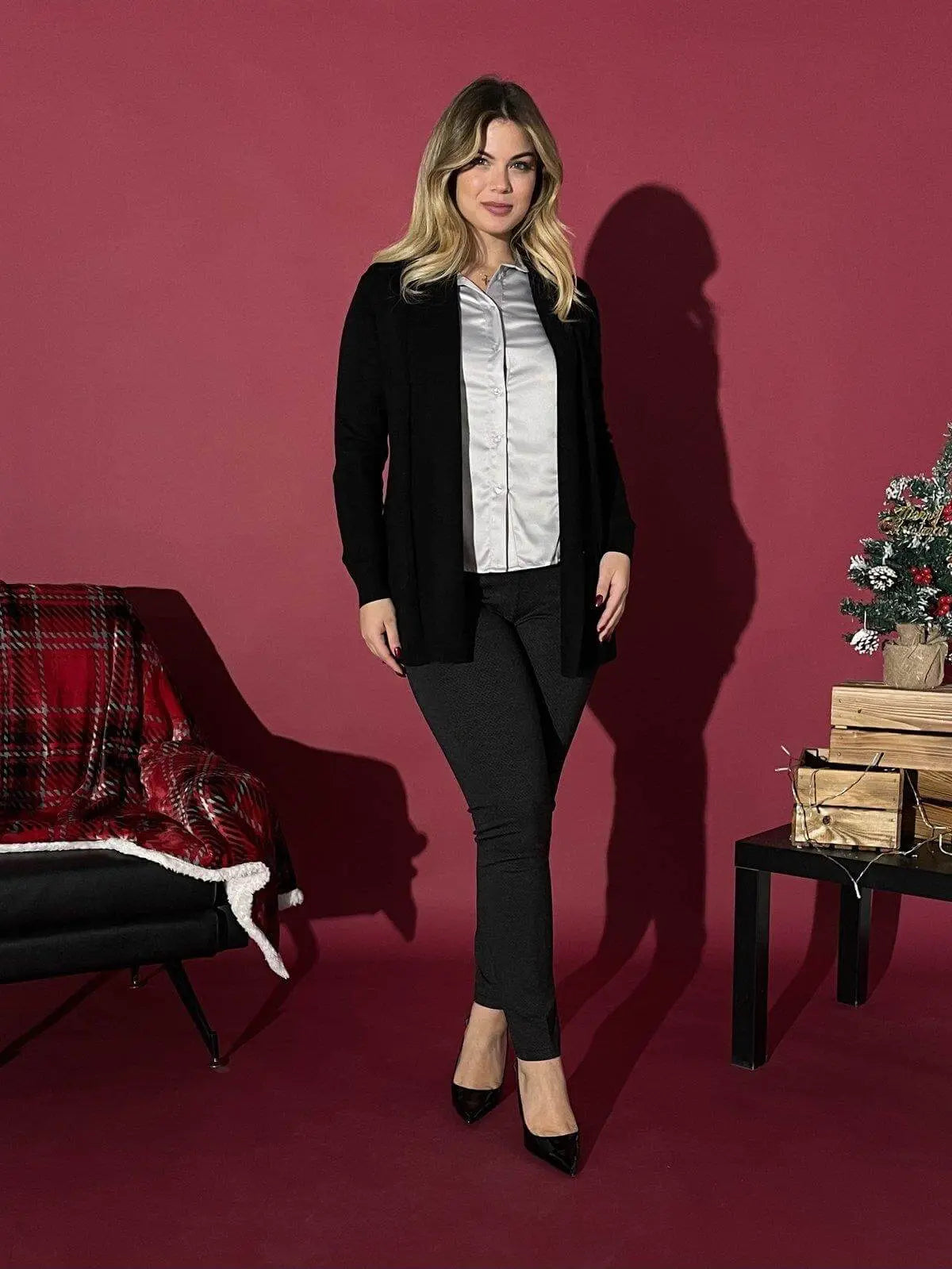 Pantalone micro pois NERO-BIANCO DORABELLA XXXL