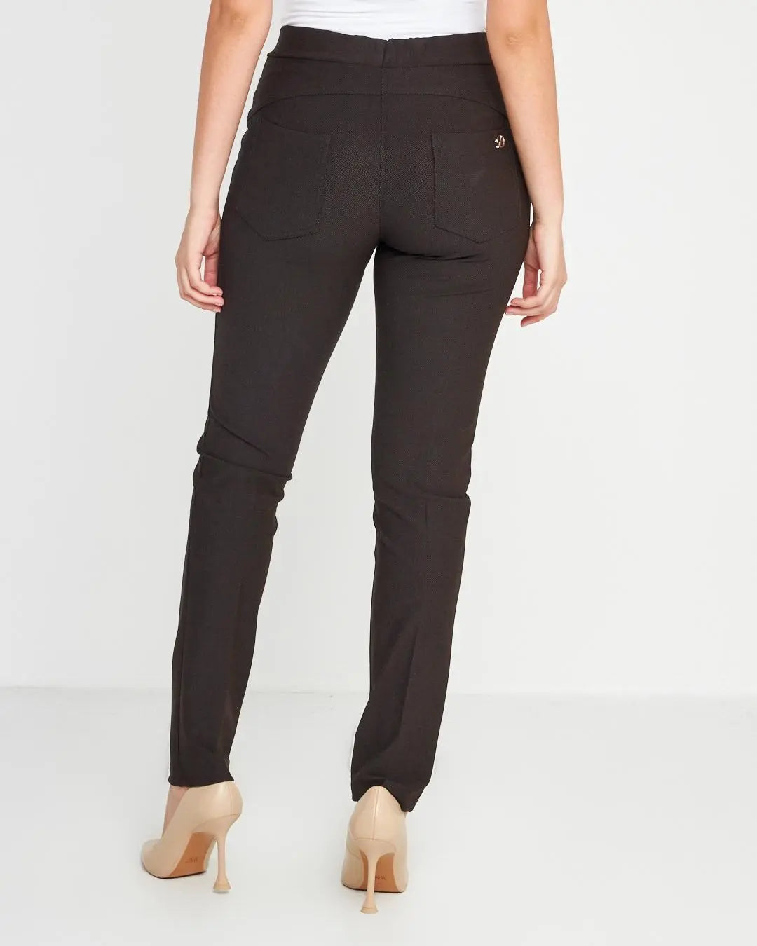 Pantalone micro pois NERO-COCCIO DORABELLA