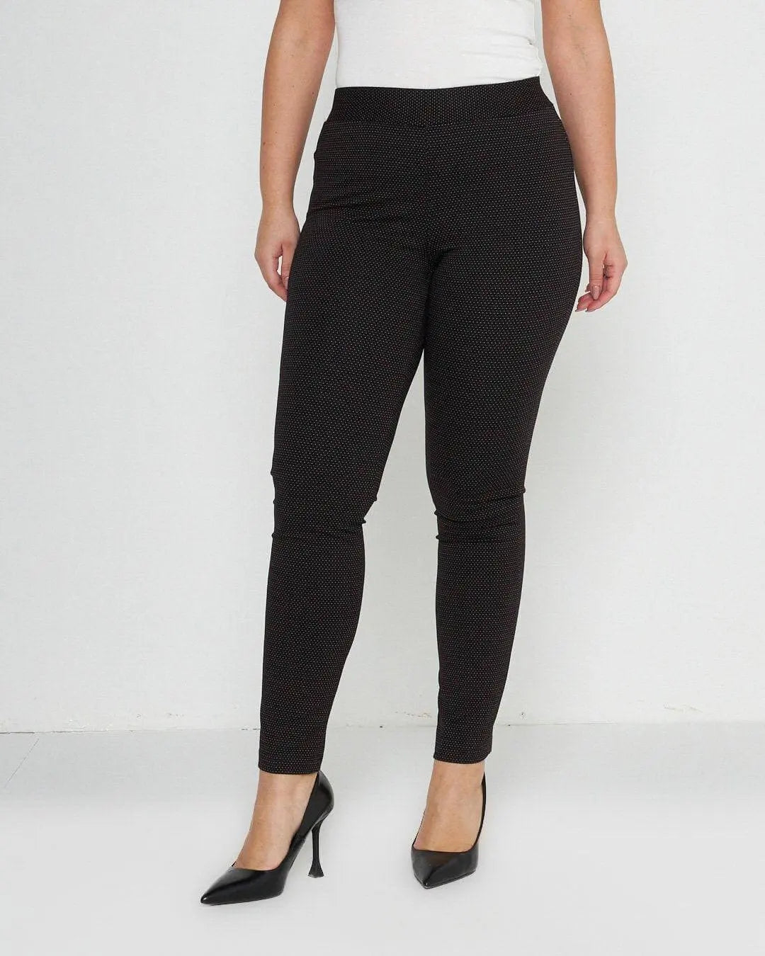 Pantalone micro pois ROSSO DORABELLA XXXL