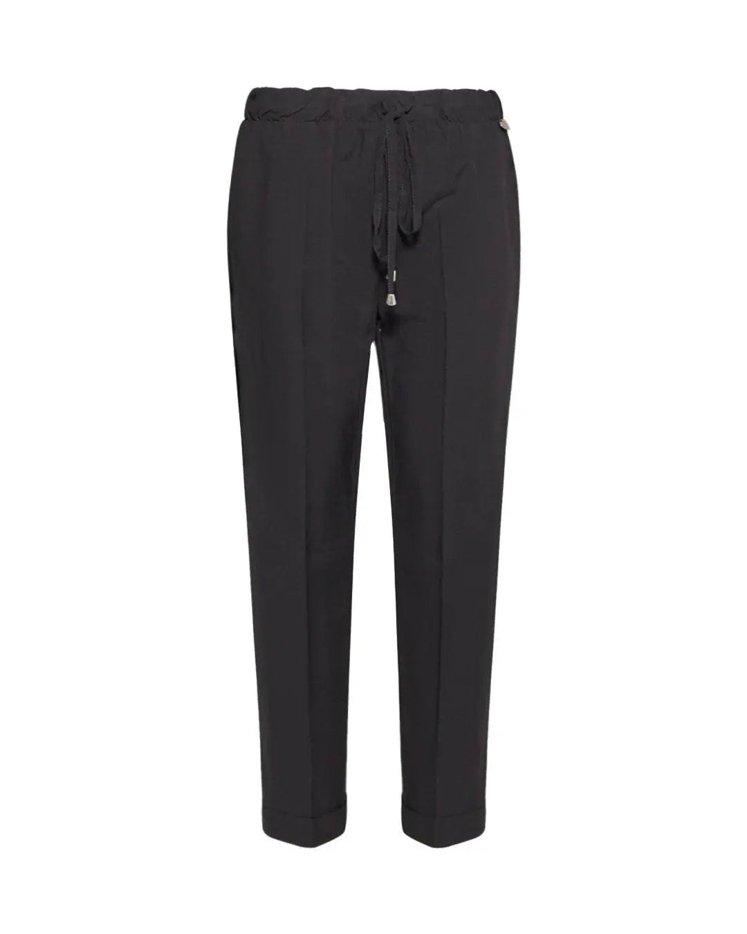 Pantalone misto lino e viscosa NERO DORABELLA