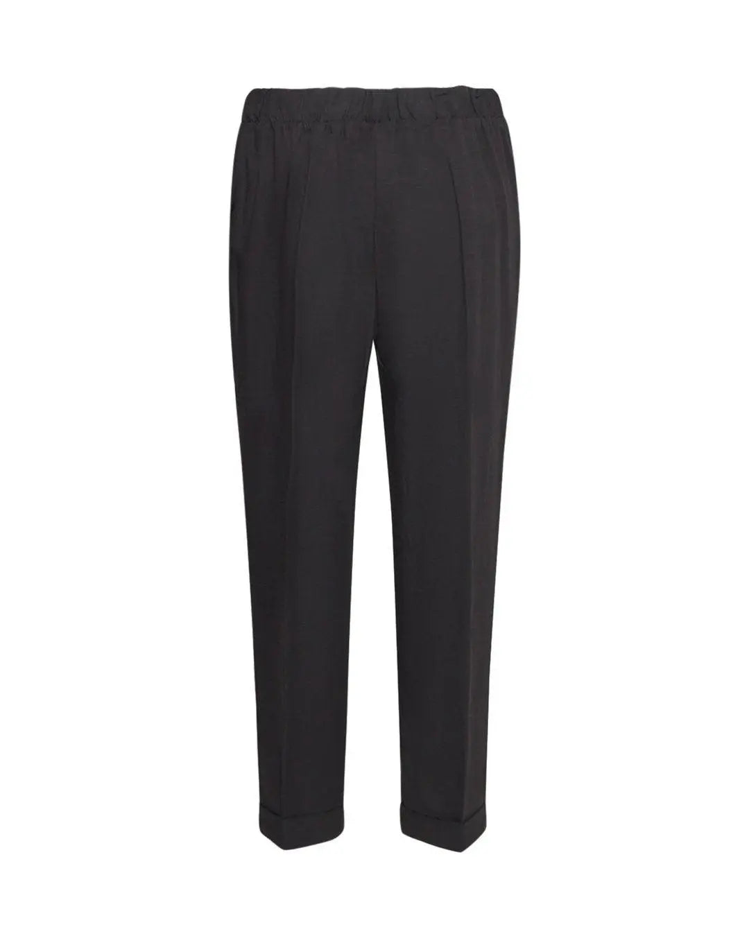 Pantalone misto lino e viscosa NERO DORABELLA