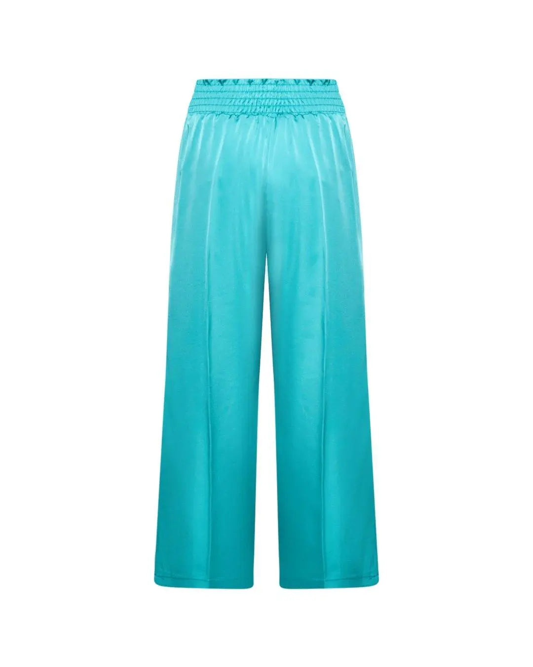 Pantalone palazzo in tinta unita TURCHESE DORABELLA