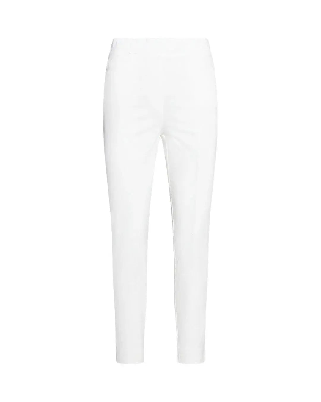 Pantalone pinochhietto con ricamo BIANCO DORABELLA