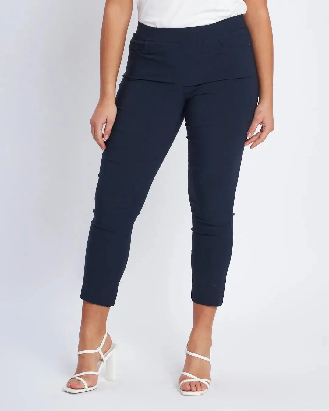 Pantalone pinochhietto con ricamo BLU DORABELLA