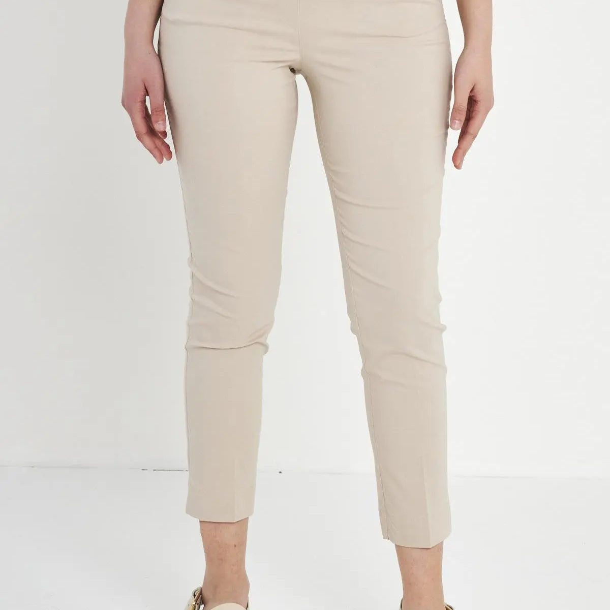 Pantalone pinochhietto con ricamo SABBIA DORABELLA XXL