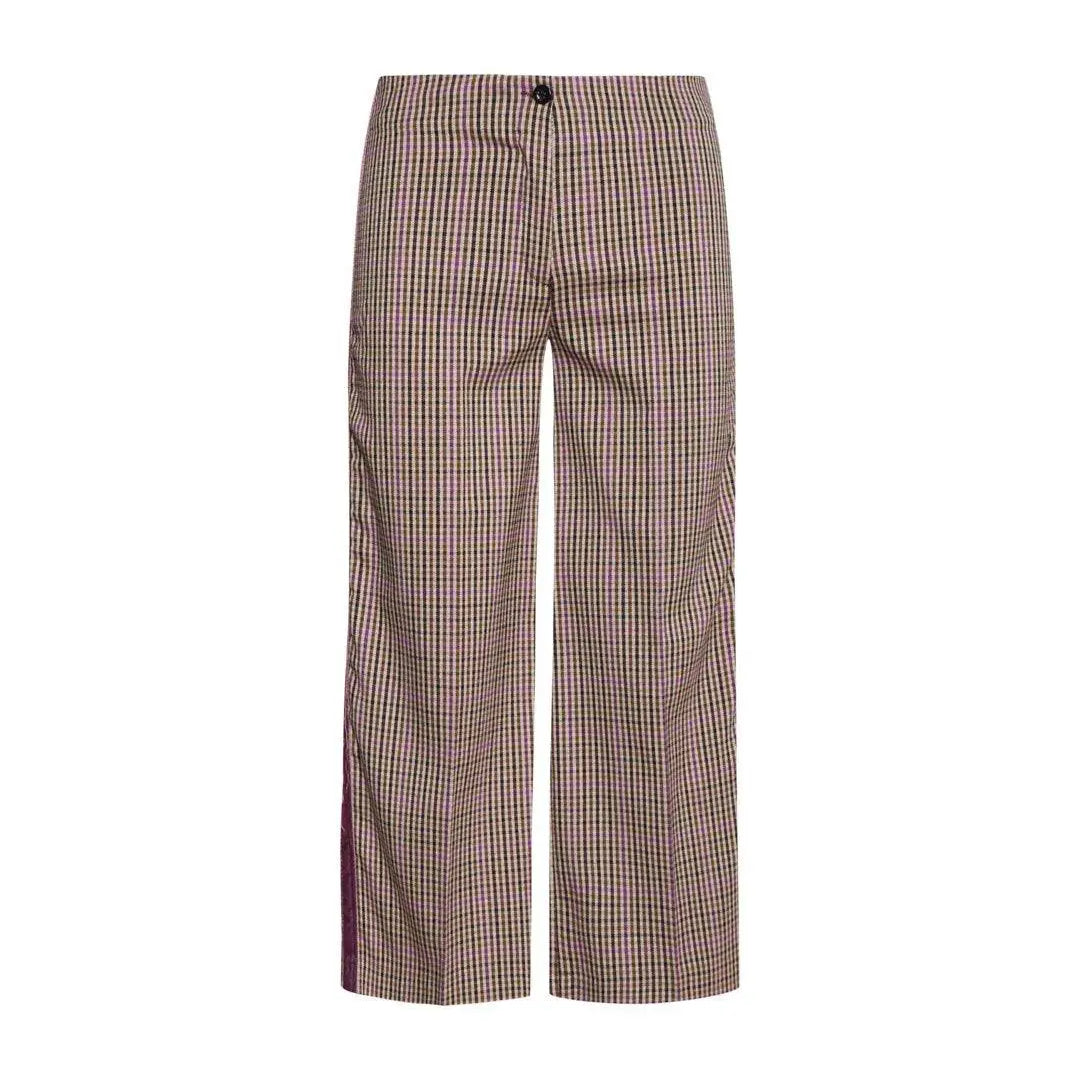 Pantalone principe di Galles TABACCO-MAGENTA IRONICA 50