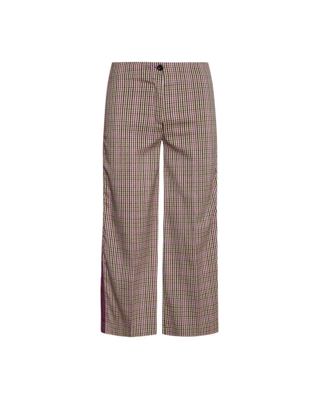 Pantalone principe di Galles TABACCO-MAGENTA IRONICA 50