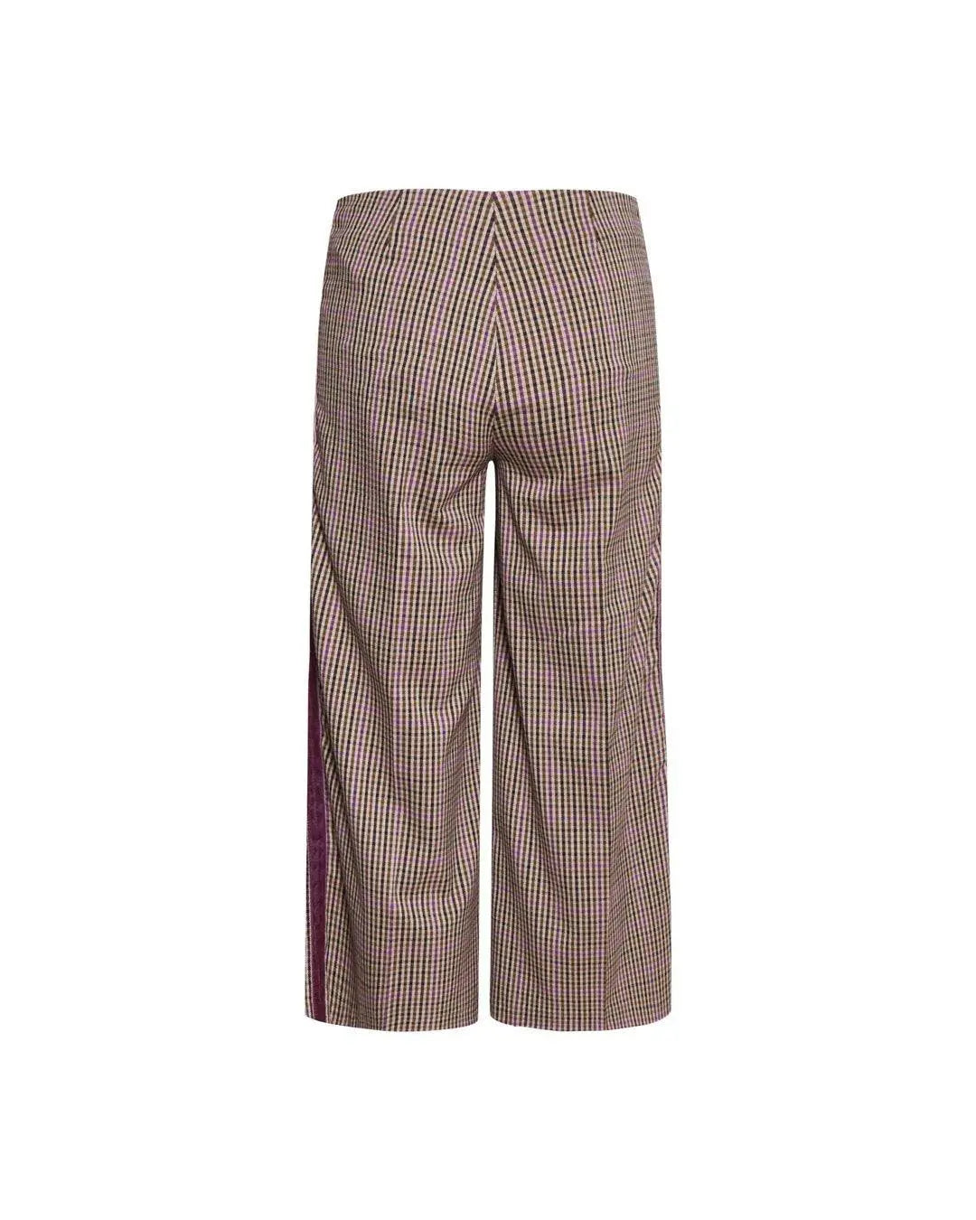 Pantalone principe di Galles TABACCO-MAGENTA IRONICA