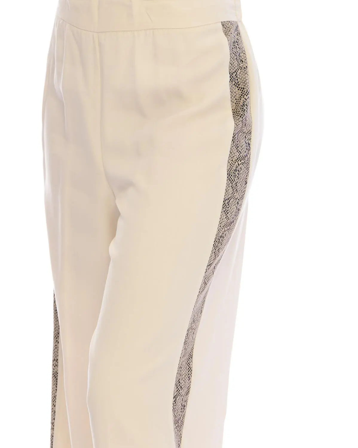 Pantalone riga animalier BEIGE IRONICA