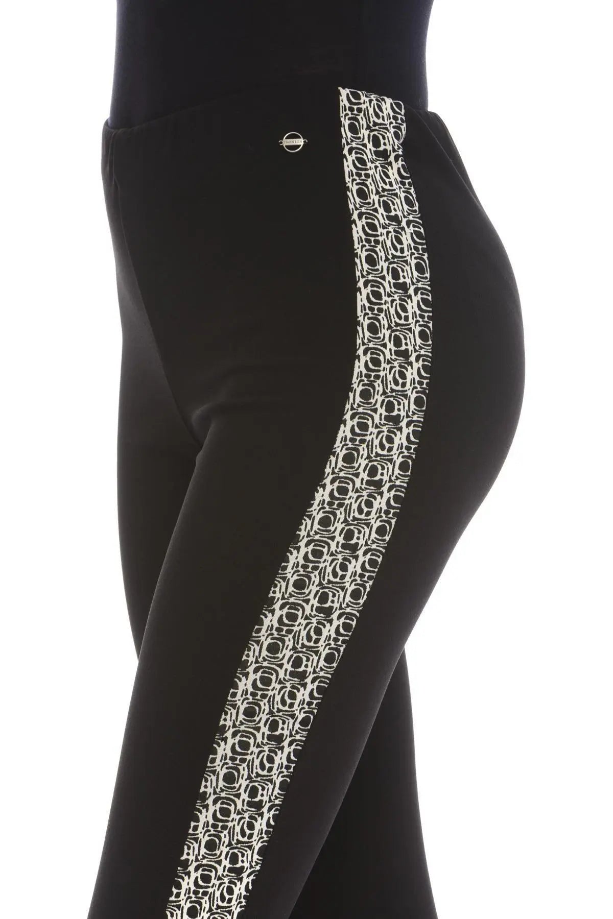 Pantalone riga fantasia NERO IRONICA