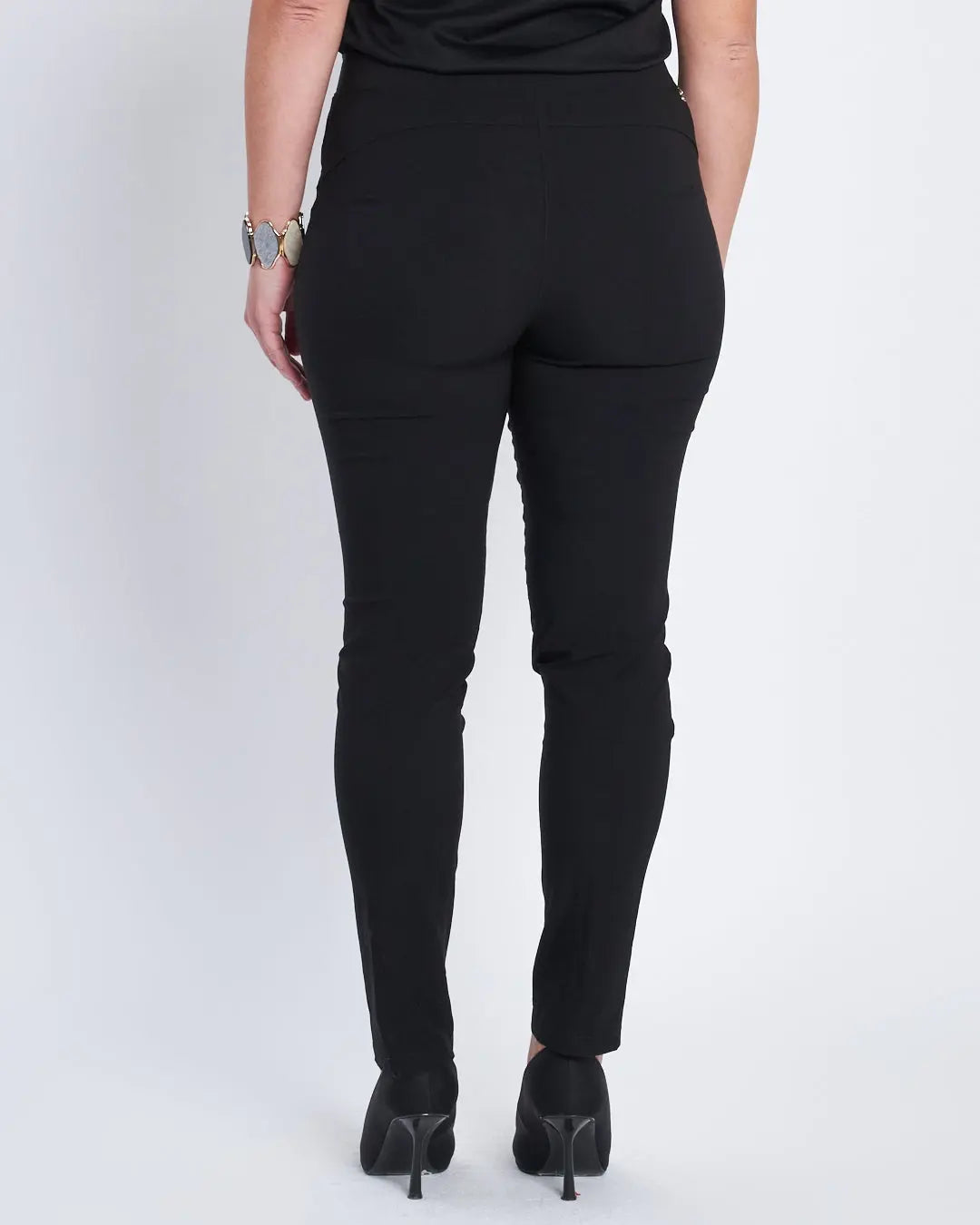 Pantalone skinny con taglio push-up NERO DORABELLA PIU'