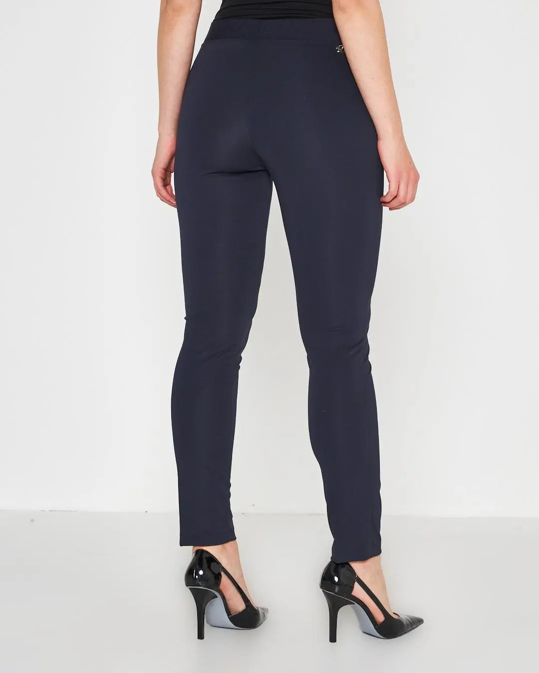 Pantalone skinny in tessuto stretch BLU-NAVY DORABELLA EASY