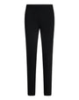 Pantalone slim con taglio push-up e bottoni NERO DORABELLA