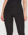 Pantalone slim con taglio push-up e bottoni NERO DORABELLA