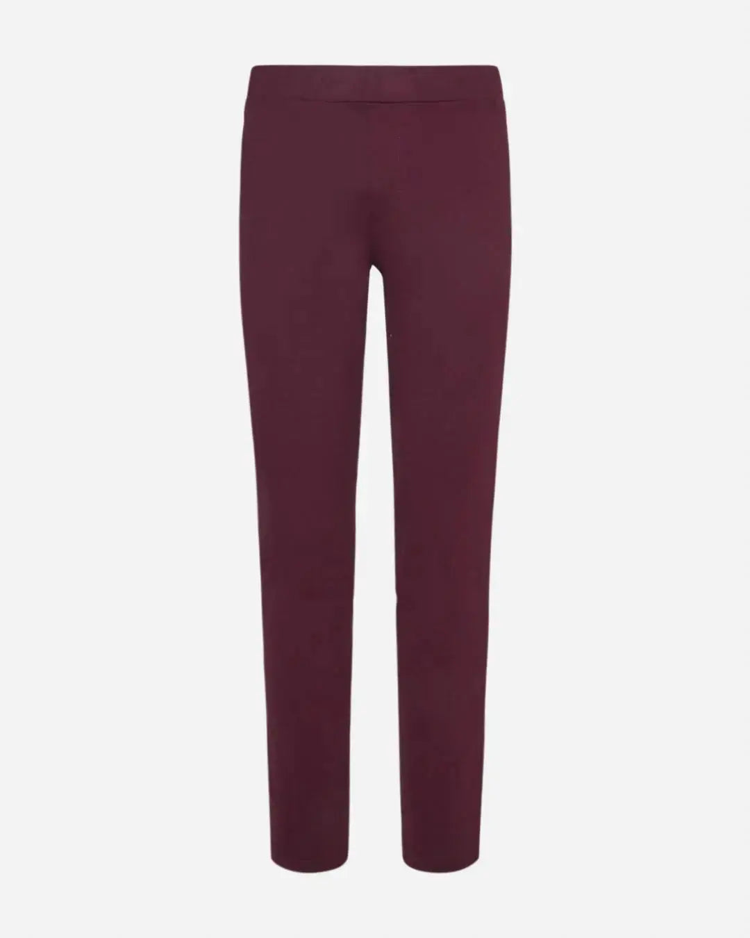 Pantalone slim viscosa con carré posteriore PRUGNA DORABELLA