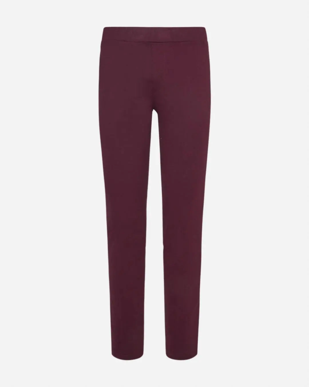 Pantalone slim viscosa con carré posteriore PRUGNA DORABELLA