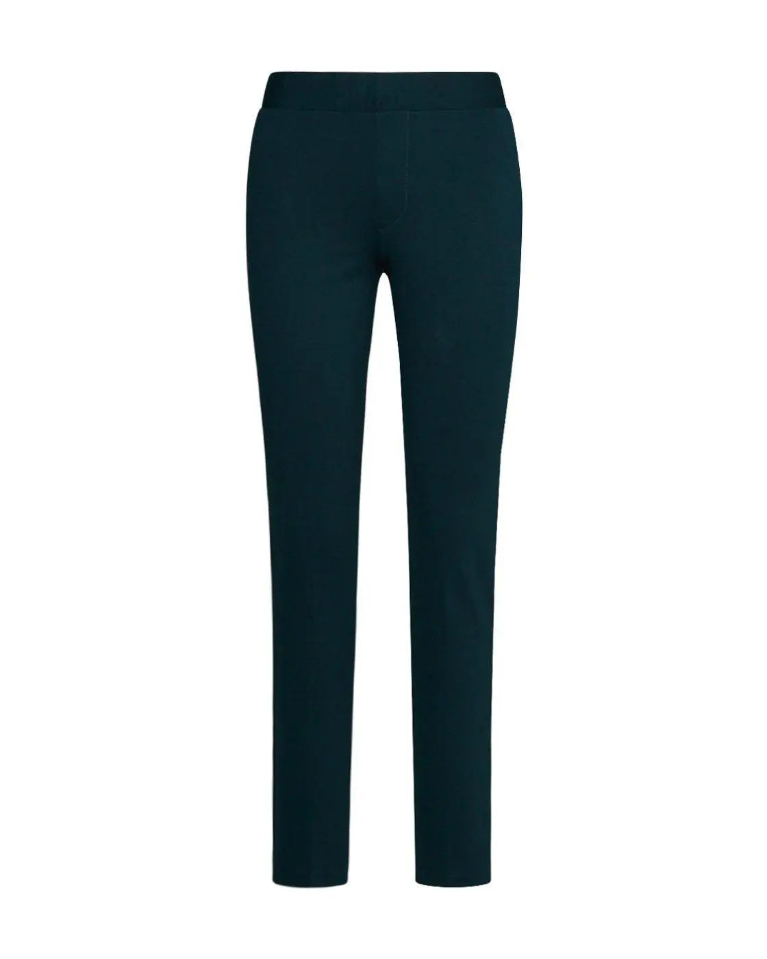 Pantalone slim viscosa con carré posteriore VERDE DORABELLA