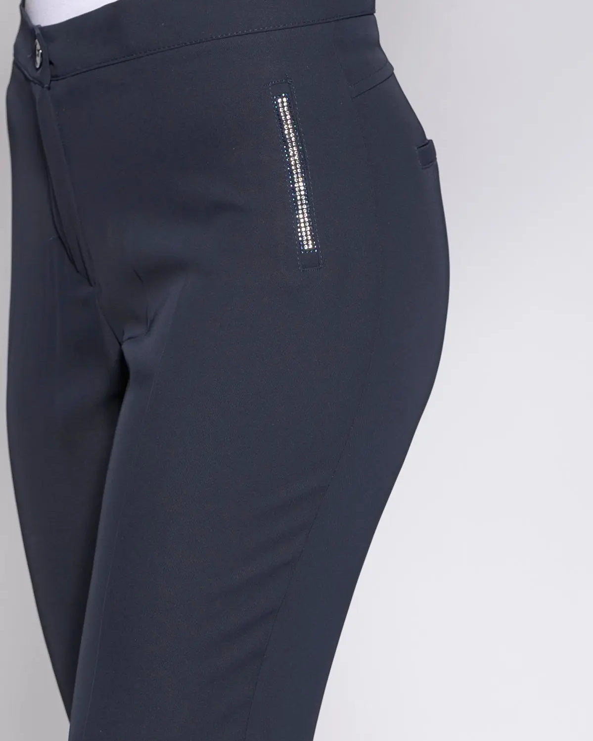 Pantalone strass Blu DORABELLA