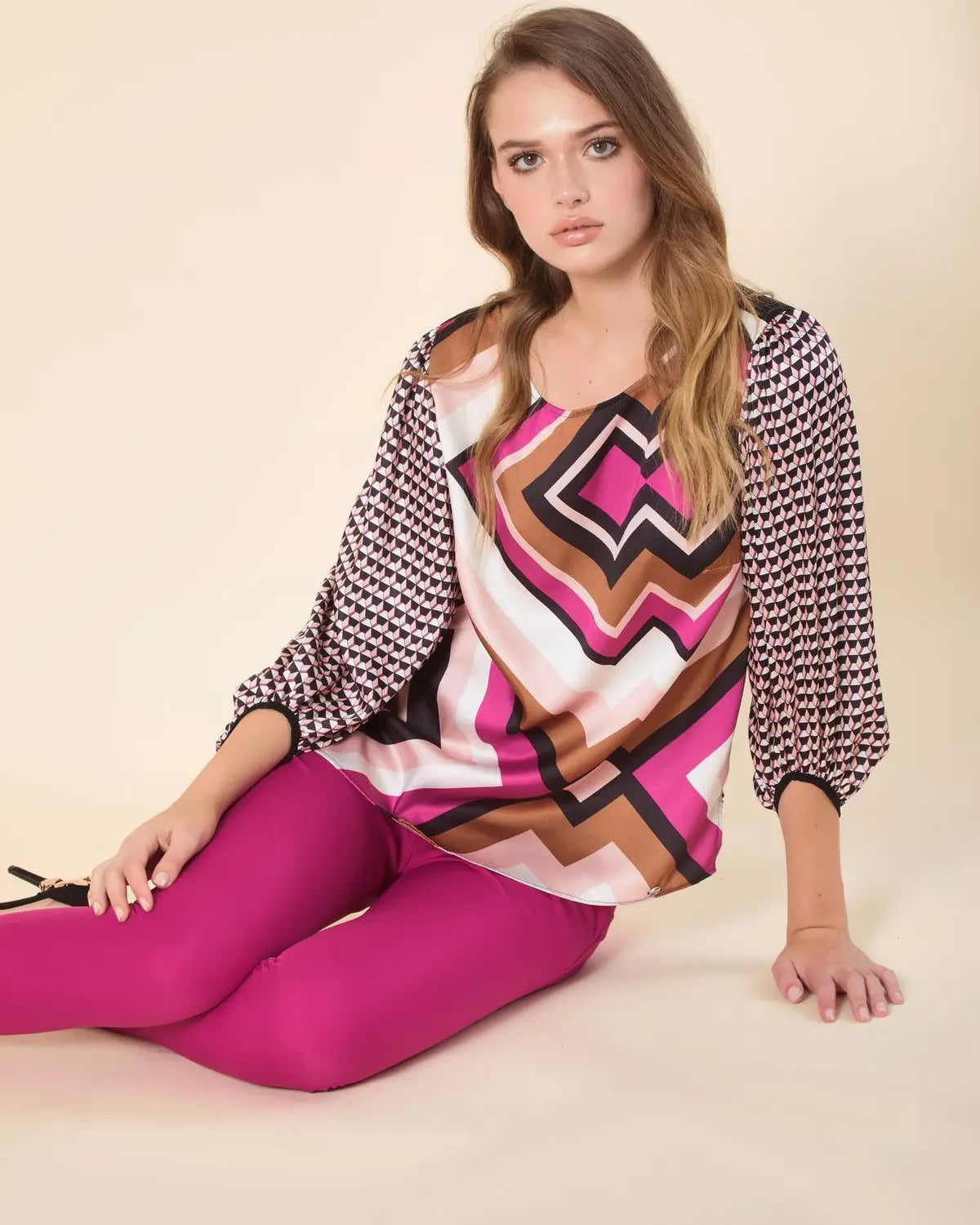 Pantalone tasca America MAGENTA IRONICA