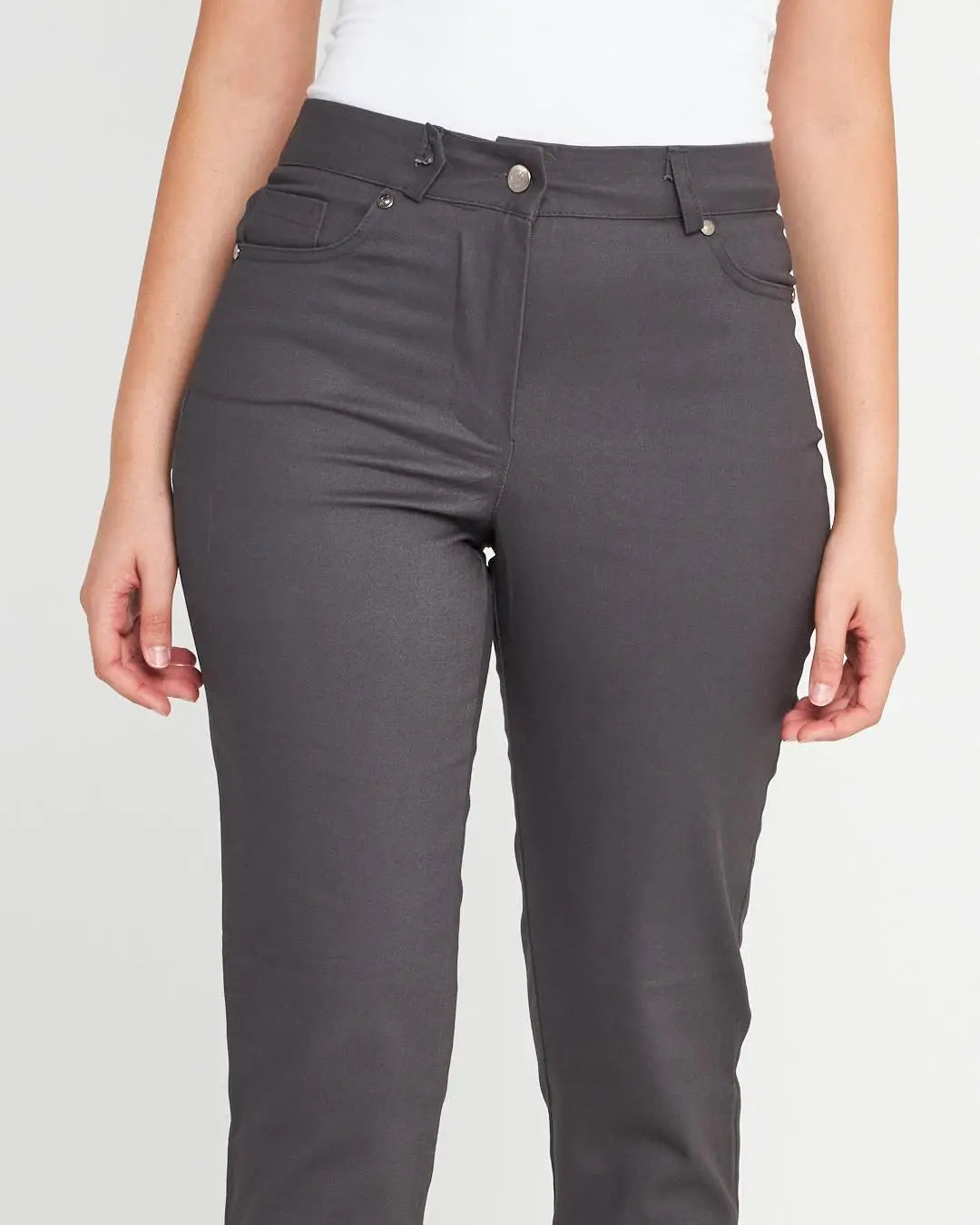 Pantalone tasca ricamata ANTRACITE DORABELLA