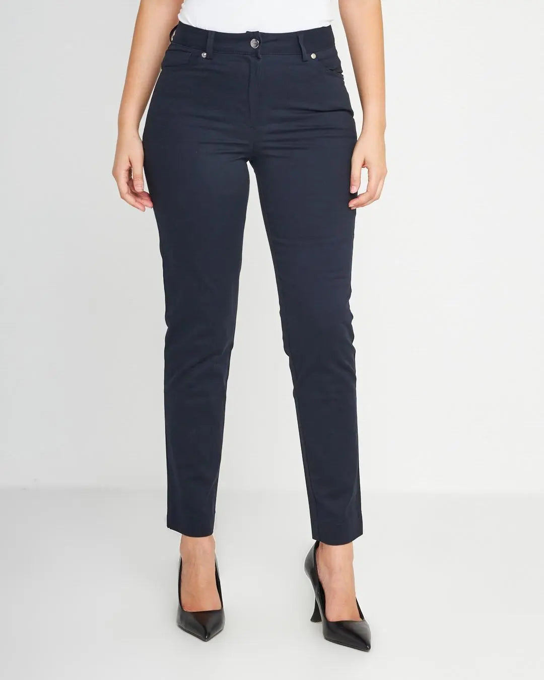 Pantalone tasca ricamata BLU DORABELLA