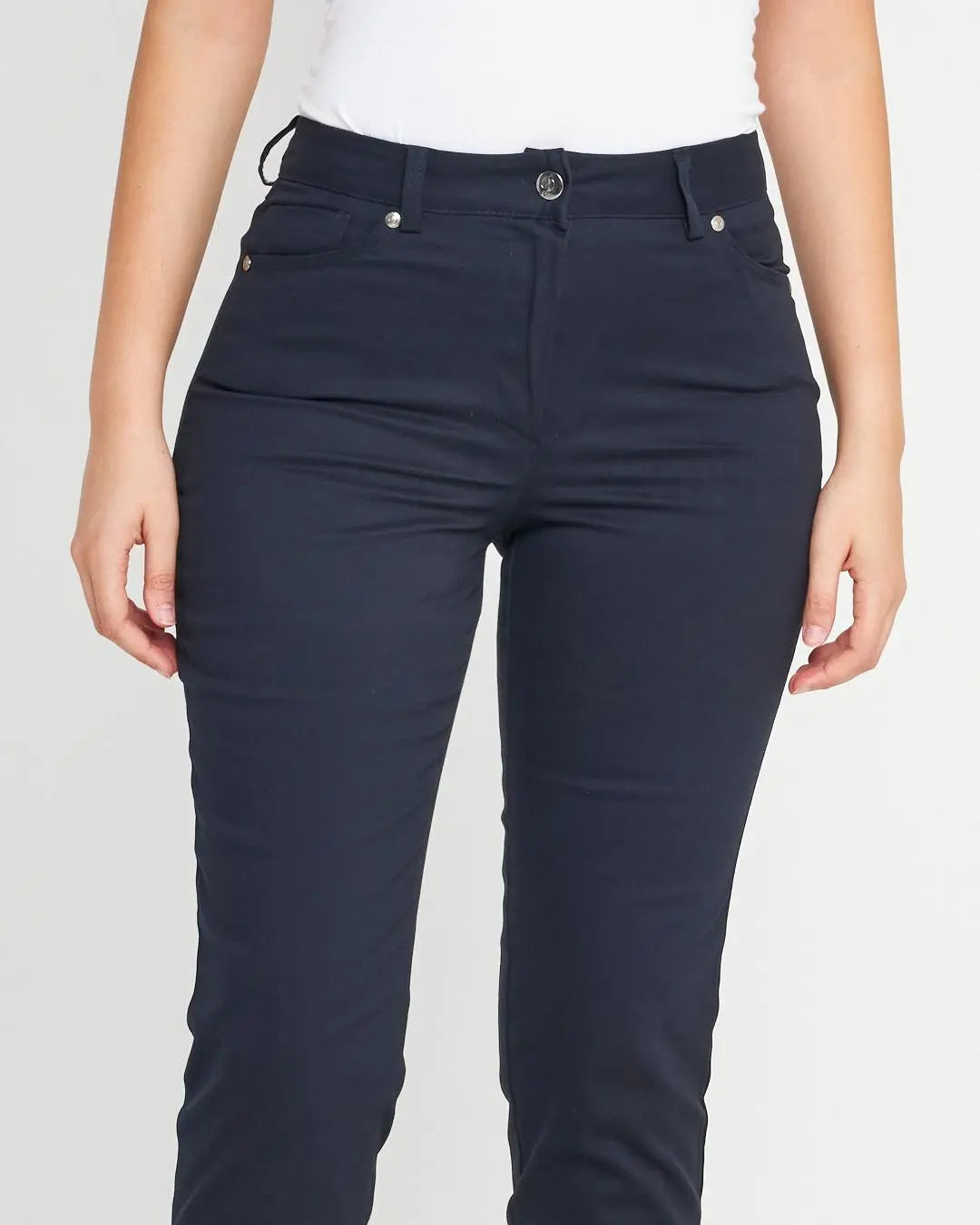 Pantalone tasca ricamata BLU DORABELLA