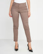 Pantalone tasca ricamata FANGO DORABELLA