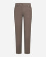 Pantalone tasca ricamata FANGO DORABELLA