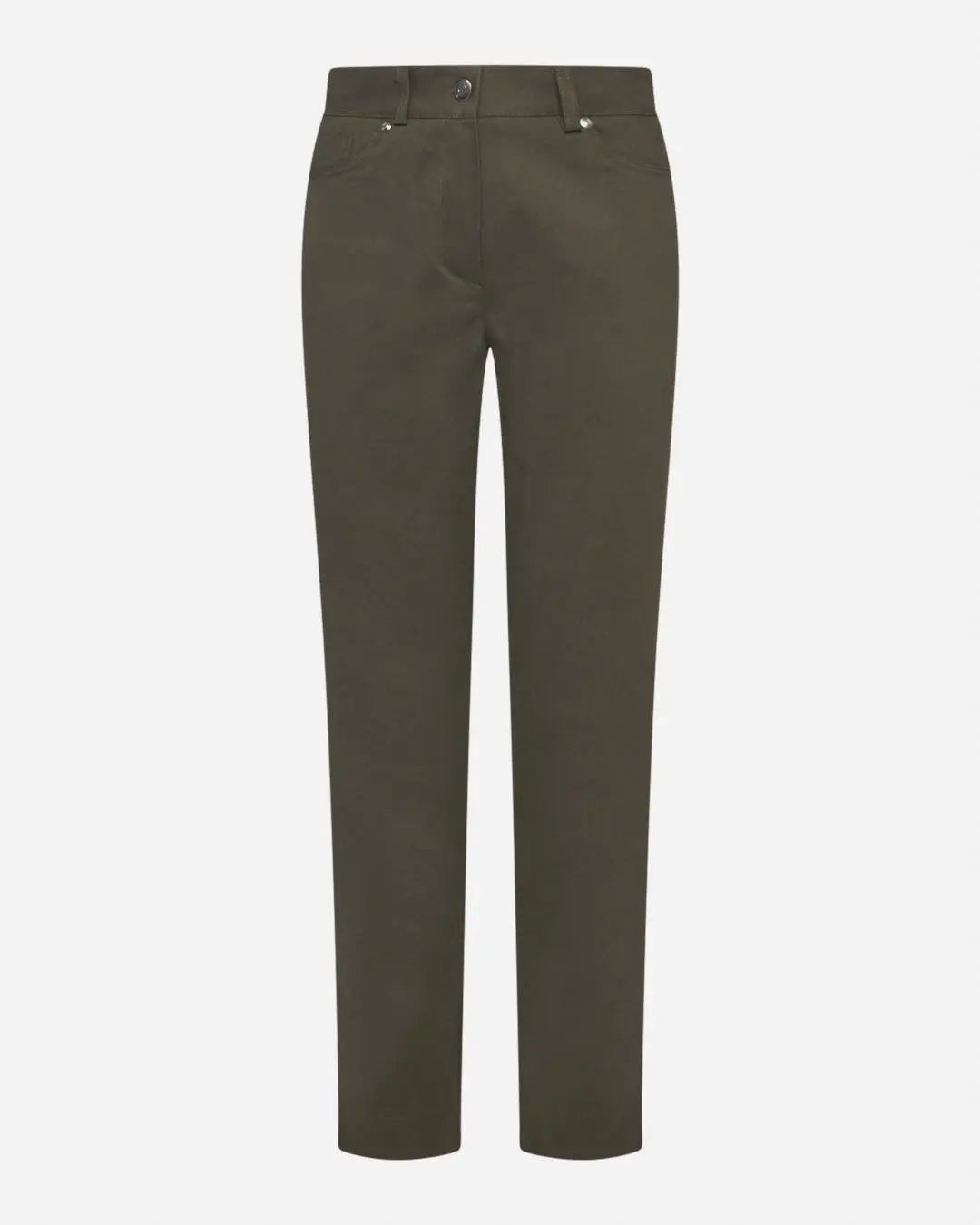 Pantalone tasca ricamata VERDE MILITARE DORABELLA