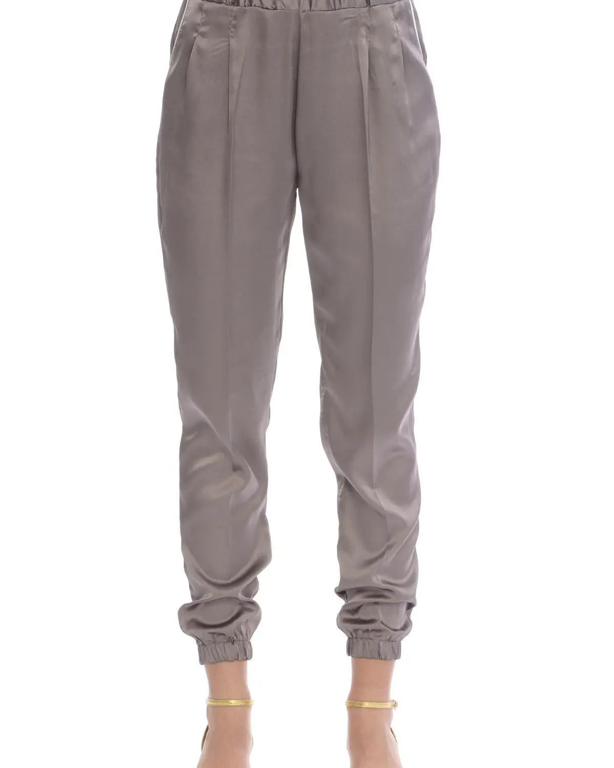 Pantalone tessuto semi lucido FANGO IRONICA 50