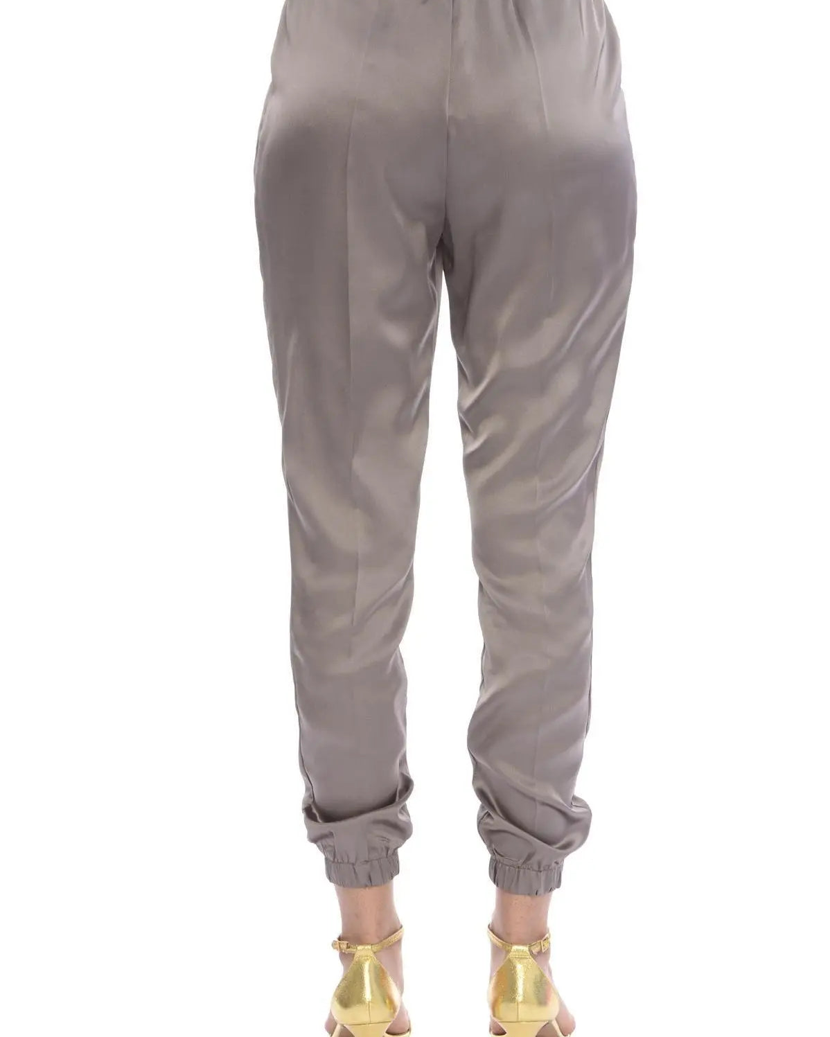 Pantalone tessuto semi lucido FANGO IRONICA
