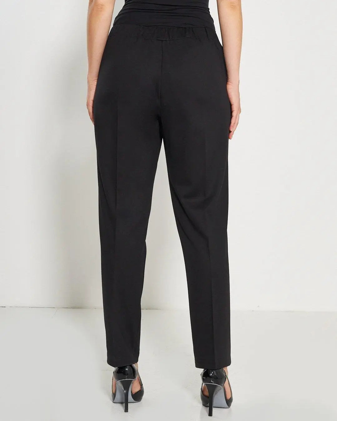 Pantalone tinta unita NERO DORABELLA PIU'