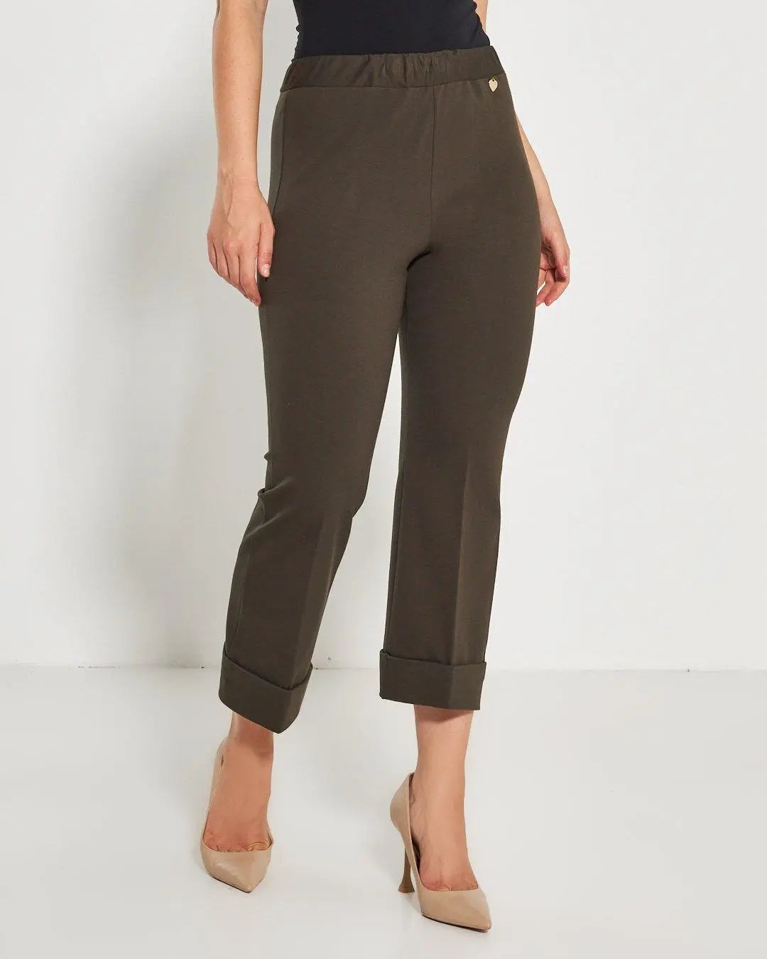 Pantalone zampetta VERDE MILITARE DORABELLA