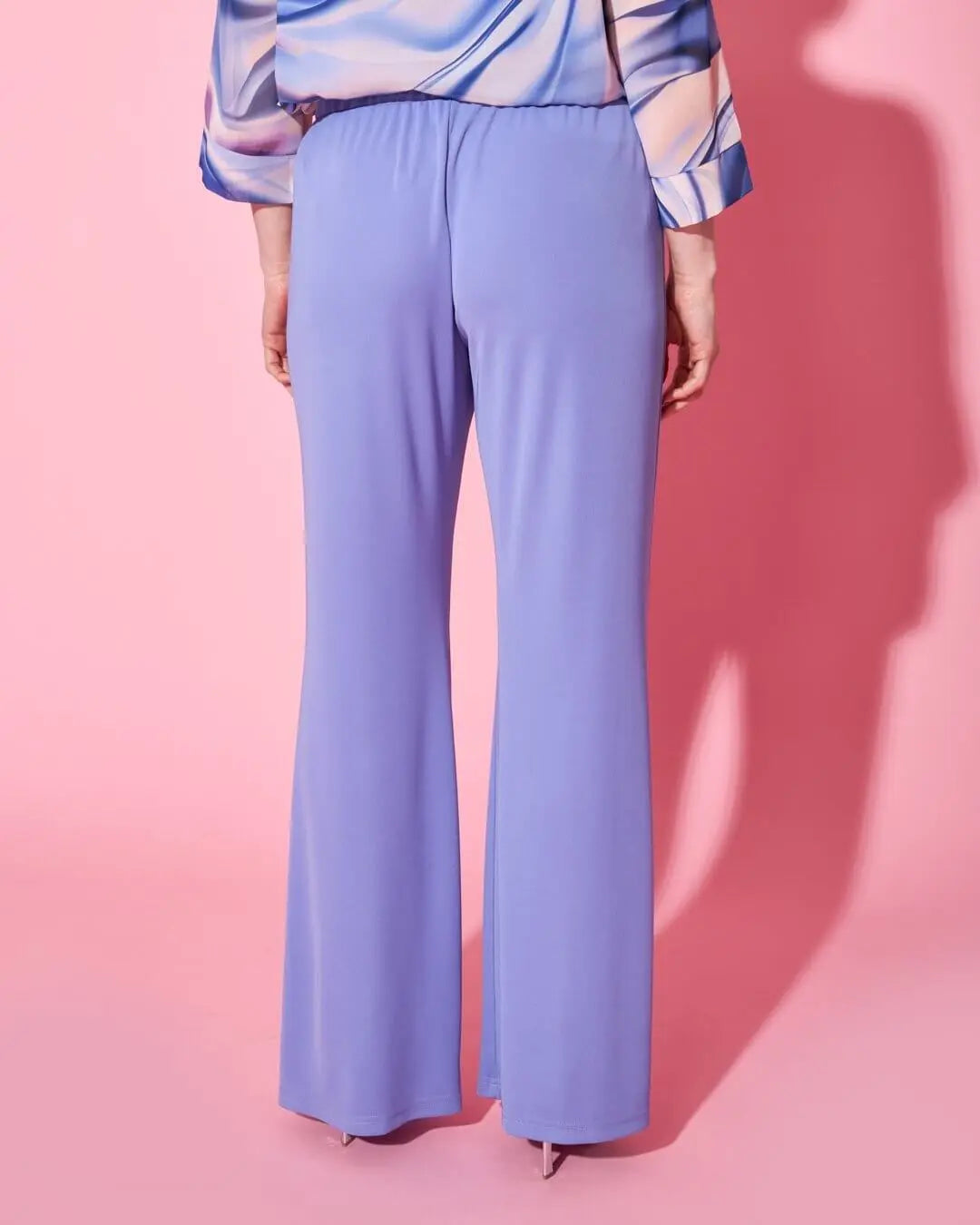 Pantalone zampetta in cady tinta unita con bustino elastico LAVANDA DORABELLA PIU'