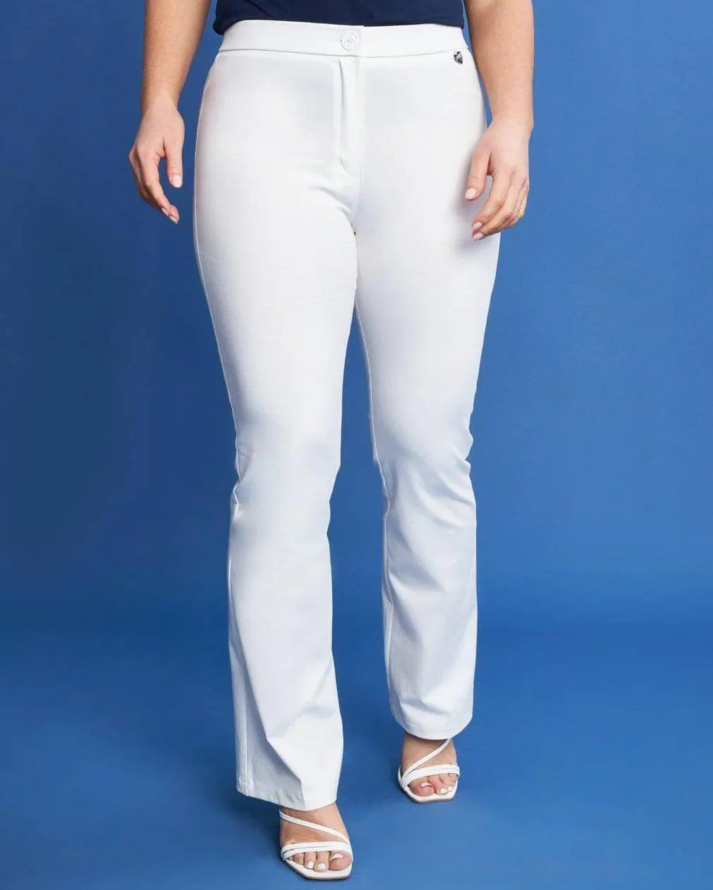 Pantalone zampetta in punto Milano BIANCO DORABELLA