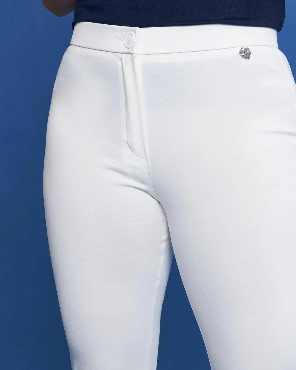 Pantalone zampetta in punto Milano BIANCO DORABELLA