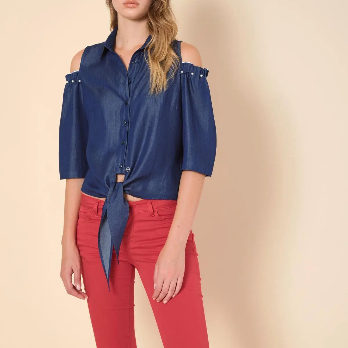 Pantaloni 5 tasche ROSSO IRONICA 52