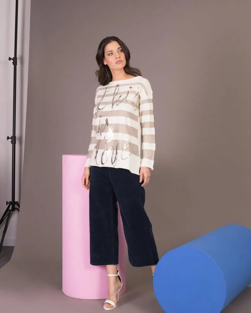 Pantaloni ampi BLU IRONICA 52