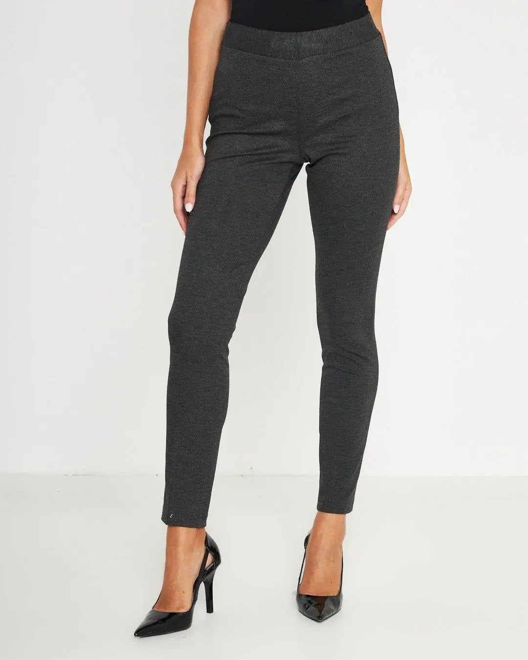 Pantaloni con bustino e vita elastica ANTRACITE DORABELLA EASY XXL