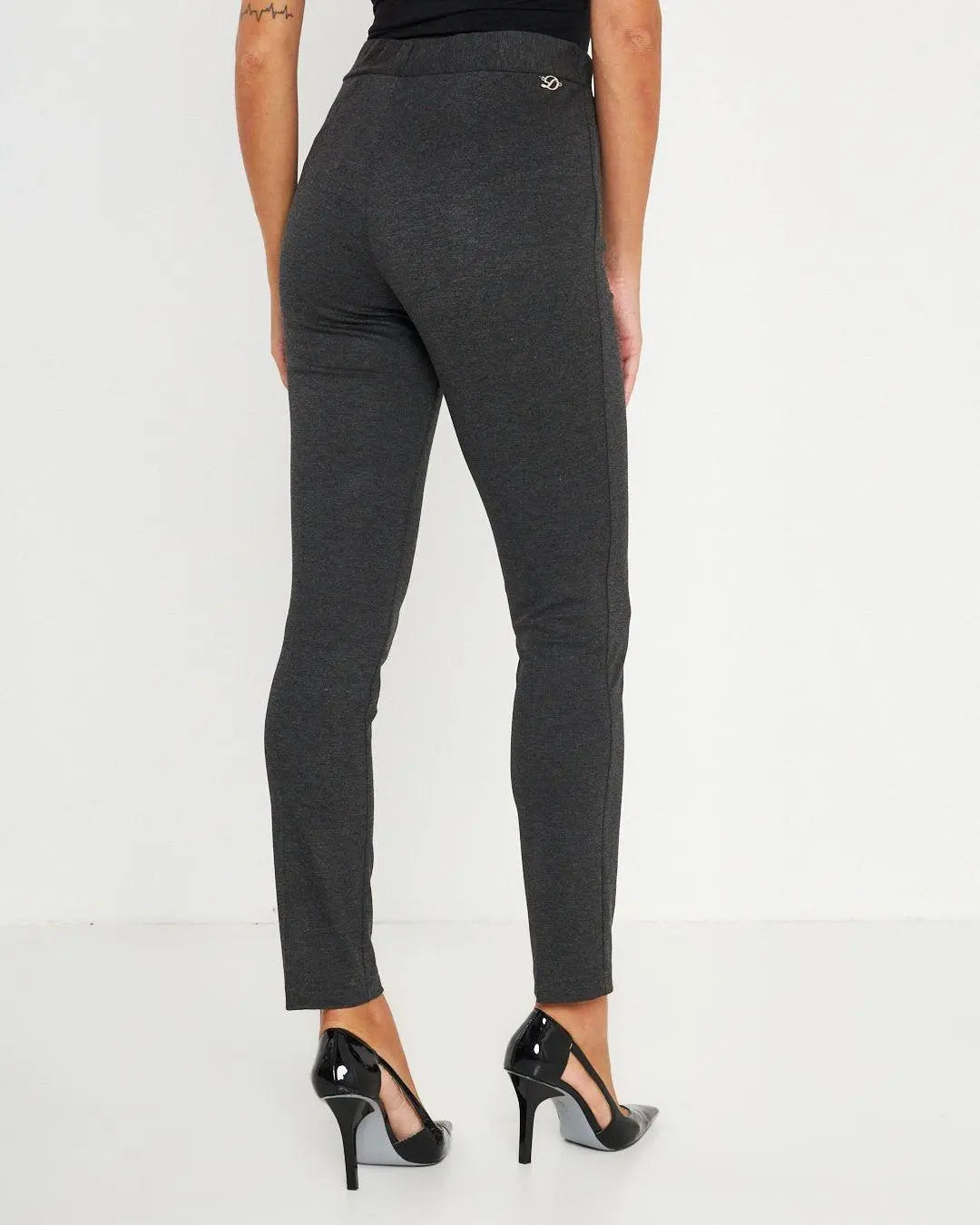 Pantaloni con bustino e vita elastica ANTRACITE DORABELLA EASY