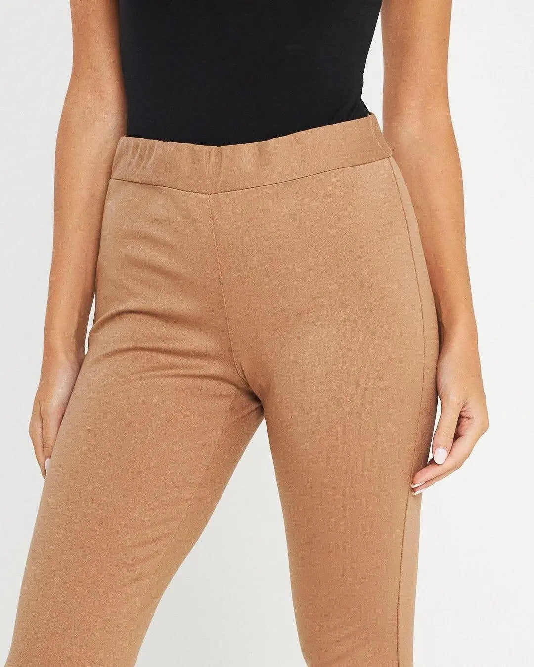 Pantaloni con bustino e vita elastica CAMMELLO DORABELLA EASY